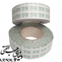 چسب دوطرفه 100 سانت ( جام رول 1 متری ) کاغذی سلولزی پوست سبز - تاپ تیپ Top Tape