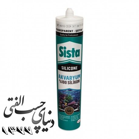 چسب سیلیکون بی رنگ مخصوص آکواریوم ماهی سیستا Sista Silicone Aquarium